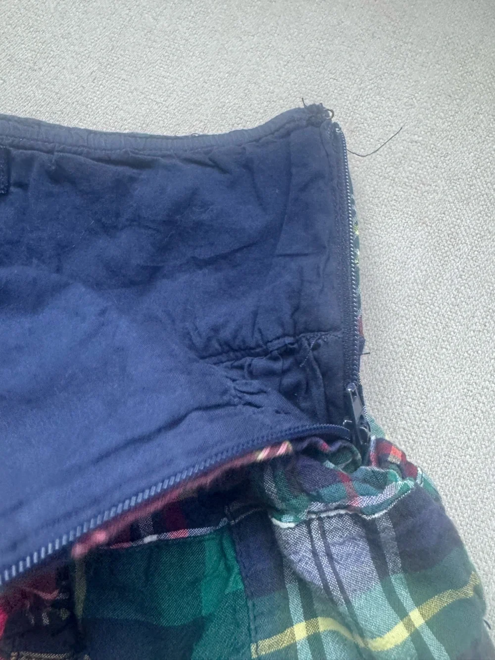 Girls Plaid Ruffle Skirt Multi Color Christmas holiday navy red green white polo